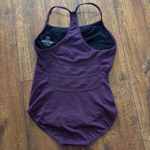 Mirella Purple One Piece Swimsuit with Racerback